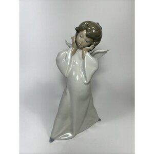 Lladro 4959 Mime Angel Cherub Porcelain Figurine 8 1/2" Diasa Spain Marked
